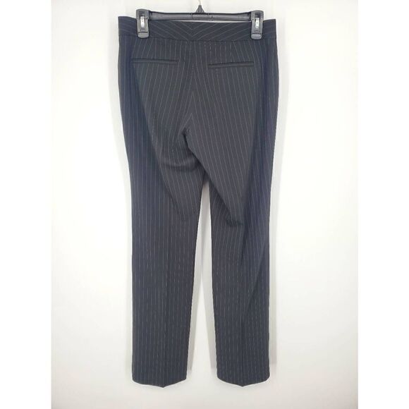 Tahari Women's Black Pinstripe Wide Leg Career Work Pant Trousers Size 4 - Picture 2 of 4